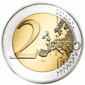 2 Euro Münze neue Wertseite