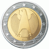 2 Euromünze aus Deutschland