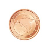 2 cent Münze aus Estland