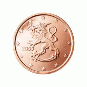 2 cent Münze aus Finnland