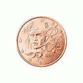 1 cent Münze aus Frankreich