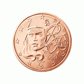 2 cent Münze aus Frankreich