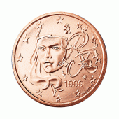 5 cent Münze aus Frankreich