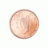 1 cent Münze aus Irland