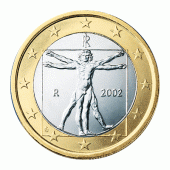 1 Euromünze aus Italien