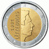 2 Euromünze aus Luxemburg