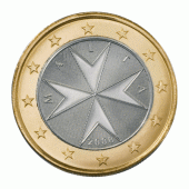 1 Euromünze aus Malta