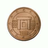 2 cent Münze aus Malta