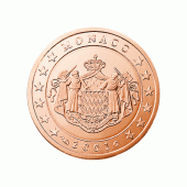 2 cent Münze aus Monaco