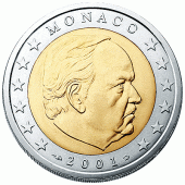2 Euromünze aus Monaco