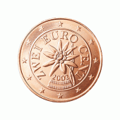 2 cent Münze aus Österreich