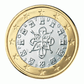 1 Euromünze aus Portugal
