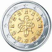 2 Euromünze aus Portugal