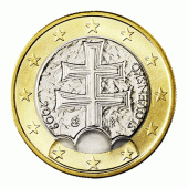 1 Euromünze aus der Slowakei