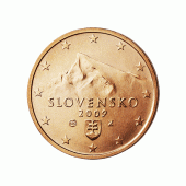 2 cent Münze aus der Slowakei