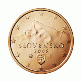 5 cent Münze aus der Slowakei