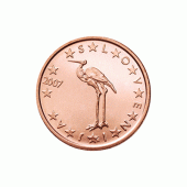1 cent Münze aus Slowenien