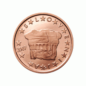 2 cent Münze aus Slowenien