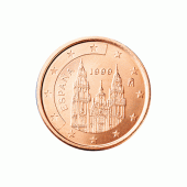 1 cent Münze aus Spanien