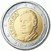 2 Euromünze aus Spanien