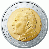 2 Euromünze aus dem Vatikan
