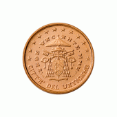 1 cent Münze aus dem Vatikan