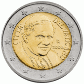 2 Euromünze aus dem Vatikan