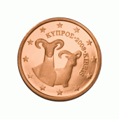 2 cent Münze aus Zypern